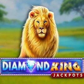 Diamond King Jackpots slot logo by SpinPlay Games at Sankra Casino