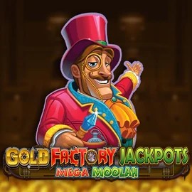Play the Gold Factory Jackpots Mega Moolah slot by Aurum Signature Studios on Sankra Casino