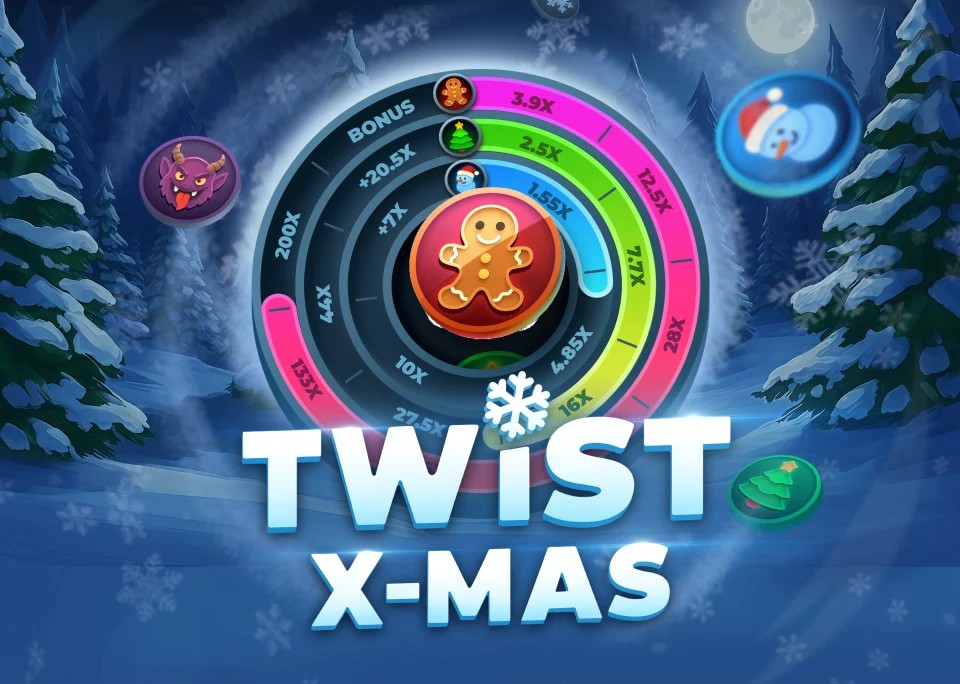 Twist X-mas slot icon by InOut, available at Sankra Casino